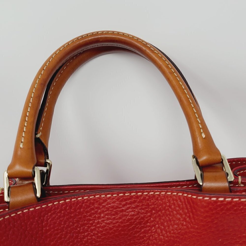 Dooney & Bourke | Women's Vintage Red Pebble Grain Brenna Bag (One Size) - Picture 3 of 16